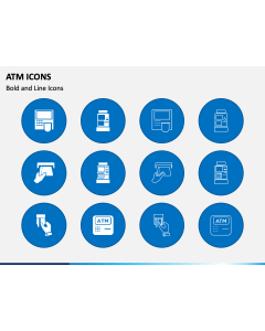 ATM Icons PPT Slide 1