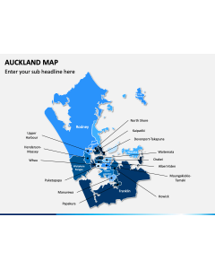 Auckland Map PPT Slide 1
