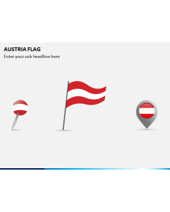 Austria Flag PPT Slide 1