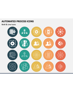 Automated Process Icons PPT Slide 1