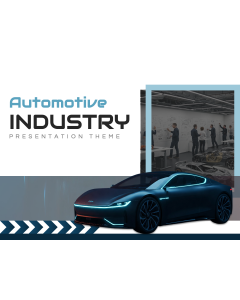 PPT-miniatuur over het thema van de auto-industrie