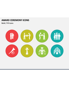 Award Ceremony Icons PPT Slide 1