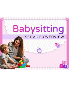 Babysitting Service Overview PPT Thumbnail