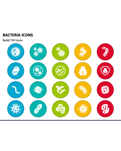 Bacteria Icons PPT Slide 1