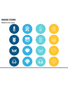 Badge Icons PPT Slide 1