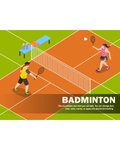 Badminton - Free Download PPT Slide 1