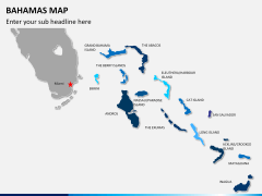 Bahamas map PPT slide 1