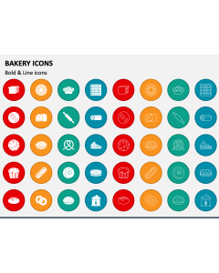 Bakery Icons PPT Slide 1
