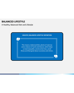 Balanced Lifestyle PPT Slide 1