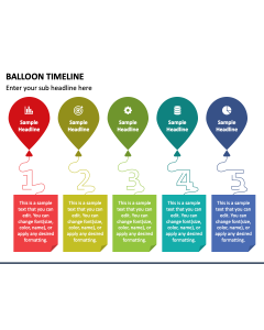 Balloon Timeline PPT Slide 1