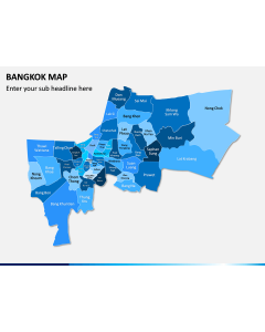 Bangkok Map PPT Slide 1