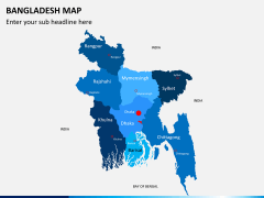 Bangladesh map PPT slide 1
