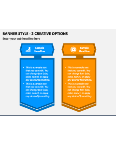 Banner Style - 2 Creative Options PPT Slide 1