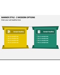 Banner Style - 2 Modern Options PPT Slide 1