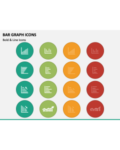 Bar Graph Icons PPT Slide 1