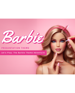 Barbie Theme PPT Slide 1