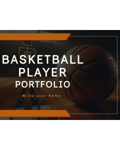 Basketball Player Portfolio PPT Slide 1