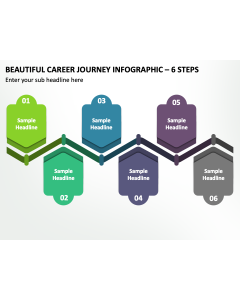 Beautiful Career Journey Infographic - 6 Steps PPT Slide 2