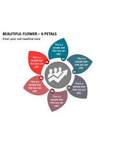 Beautiful Flower - 6 Petals PPT Slide 2