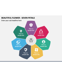 Beautiful Flower - Seven Petals PPT Slide 1