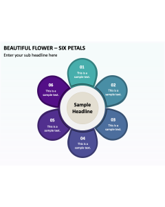 Beautiful Flower - Six Petals PPT Thumbnail
