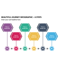 Beautiful Journey Infographic - 6 Steps PPT Thumbnail