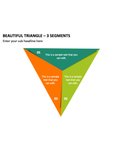 Beautiful Triangle - 3 Segments PPT Slide 2