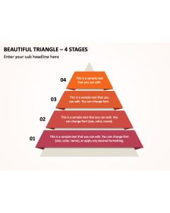 Beautiful Triangle - 4 Stages PPT Thumbnail