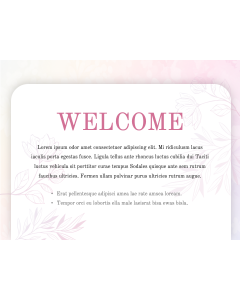 Beautiful Welcome Slide for PowerPoint and Google Slides
