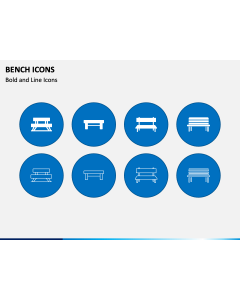 Bench Icons PPT Slide 1