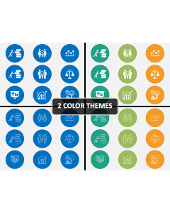 Benchmarking Icons PPT Cover Slide