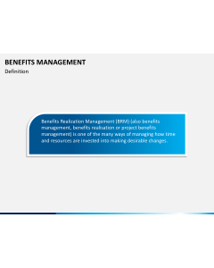 Benefits management PPT slide 1