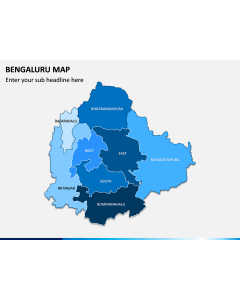 Bengaluru Map PPT Slide 1