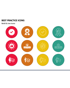 Best Practice Icons PPT Slide 1