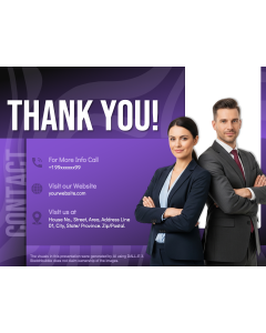 Best Thank You Slide for Business Pitch PPT Thumbnail