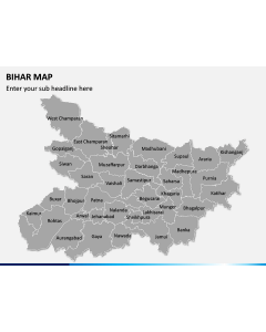 Bihar Map PPT Slide 1