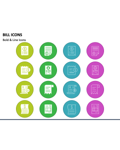 Bill Icons PPT Slide 1