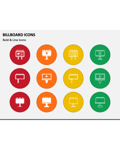 Billboard Icons PPT Slide 1