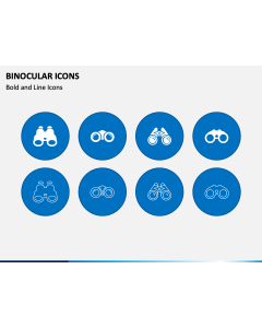 Binocular Icons PPT Slide 1