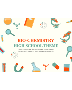 Biochemistry for High School PPT Slide 1
