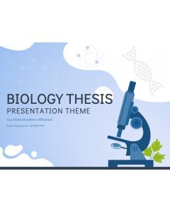 Biology Thesis Presentation PPT Slide 1