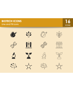 Biotech Icons PPT Slide 1