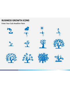 Business Growth Icons PPT slide 1