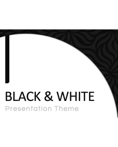Black and White Presentation Theme PPT Thumbnail