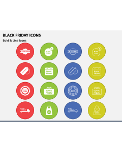 Black Friday Icons PPT Slide 1