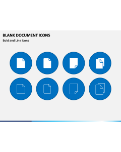 Blank Document Icons PPT Slide 1