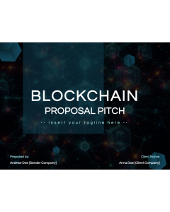 Blockchain Proposal Pitch PPT Slide 1