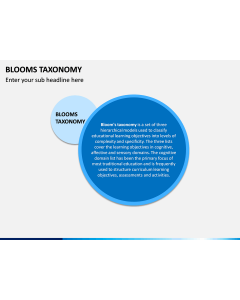 Blooms Taxonomy PPT Slide 1