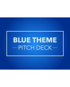 Blue Pitch Deck PPT Slide 1