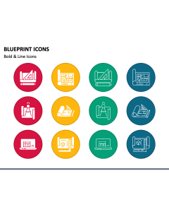 Blueprint Icons PPT Slide 1